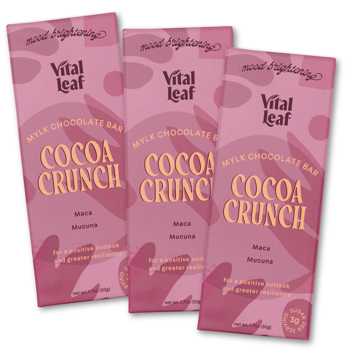 Cocoa Crunch Mylk Chocolate Bar: Mood + Attention Boost